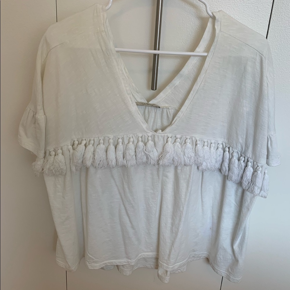 Zara Oversized White Tee